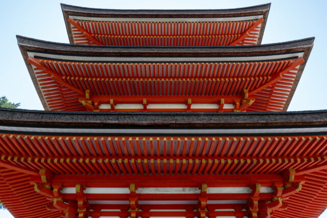 O turista americano de Ubriac se lavado um antigo templo japonês

