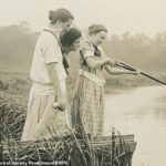 O Terror tomou conta no verão de 1916, quando cinco nadadores foram atacados em apenas duas semanas ao longo da costa de Nova Jersey, na costa leste dos Estados Unidos. Acima: mulheres jovens em busca do tubarão