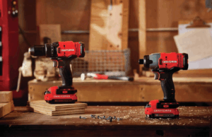 Obtenha um driver de exercício sem fio e impacto do artesão por menos de US $ 100 para o Prime Day Craftsman v20 Max sem fio e driver de impacto, kit de combinação de ferramentas elétricas com 2 baterias e carregador (CMCK200C2am)