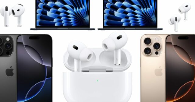 Ofertas: AirPods Pro 2 50% Desconto (reforma), M4 MacBook Air $ 180 Desconto, iPhone 16 Pro Max até US $ 399 desconto, mais

