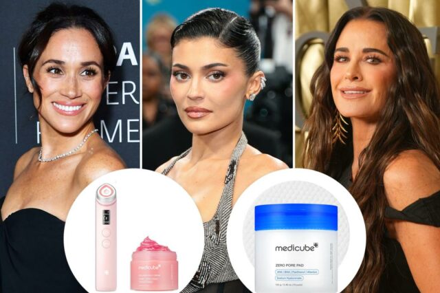 Medicube Pink Skin Care para couro de vidro