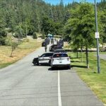Policiais e bombeiros que responderam à cena de um incêndio em Coeur d'Alene, Idaho é relatado