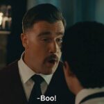 No novo trailer de 'Happy Gilmore 2', Kelce pode ser visto como tentando assustar o coelho ruim