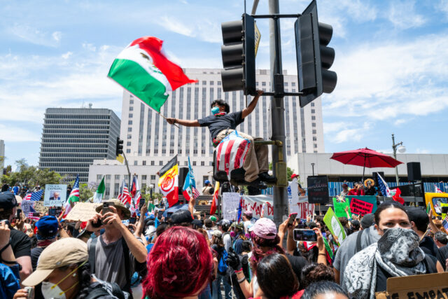 Os 'manifestantes' anti-Trump não se quebraram no país: veja as fotos

