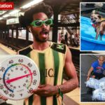Os nova -iorquinos suam "em todos os lugares" dentro da parada de metrô mais criminal durante a onda de calor: "Falta de ar aqui"