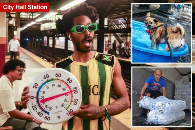 Os nova -iorquinos suam "em todos os lugares" dentro da parada de metrô mais criminal durante a onda de calor: "Falta de ar aqui"

