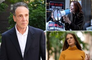 Os promotores de assédio sexual de Andrew Cuomo pedem defesa legal financiada pelos contribuintes após a principal derrota do prefeito em Nova York Andrew Cuomo fala em uma festa noturna com suas filhas e filho - -nela.