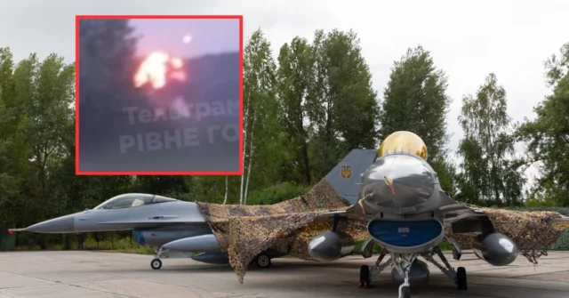 Os russos carregam o ataque aos aeroportos. Foram caçados pelo F-16 ucraniano

