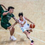Uma partida da PBA Filipin Cup contra o Terrafirma Dyip e o Andrei Caracut de chuva ou elastopinters.