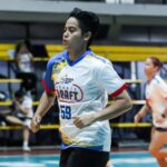 Chene Tagaod, de Feu Lady Tamaraws, durante a combinação de Draft de Rookie PVL.