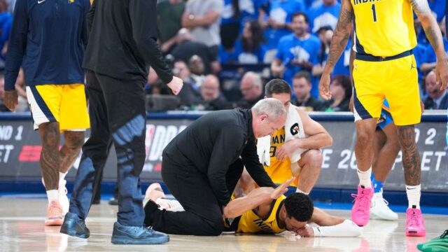 Pacers Taires Haliburton sofre com a lesão da perna direita das finais da NBA, seu pai diz que isso é Aquiles

