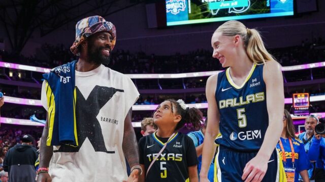 Paige Bueckers conhece a "jogadora favorita" Kyrie Irving após uma performance histórica

