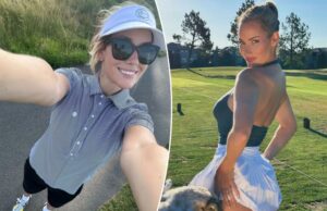 Paige Spiranac anuncia a teoria do golfe “menos roupas” depois de uma rodada difícil Paige Spiranac anuncia a teoria do golfe "menos roupas" depois de uma rodada difícil