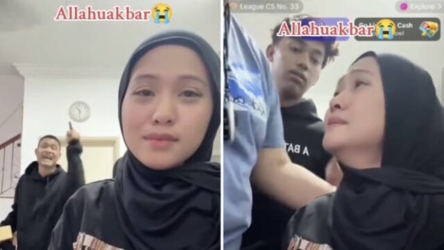 Pegue! Tiktoker virou -se contra um marido enquanto ele estava ao vivo, ficou surpreso ao ficar em silêncio e chorar

