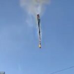 Pelo menos oito pessoas morreram depois que um balão de ar quente explodiu em chamas e se jogou no chão no Brasil (foto) - como se afirma que dois milagrosamente sobreviveram