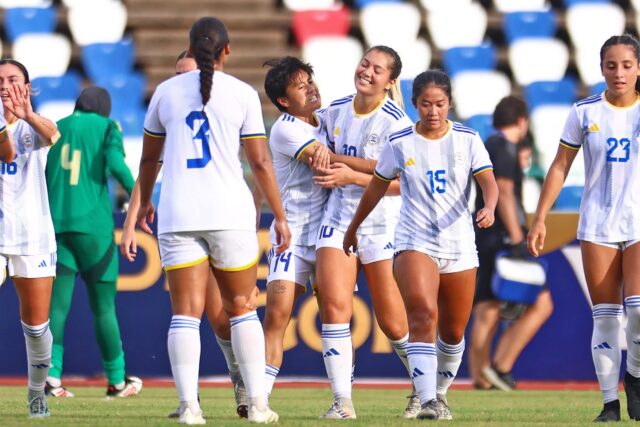 Time de futebol feminino de Filipin I AFC Women's Asian Cup Qualificadores no domingo.