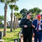 Elon Musk teria perdido mais de £ 25 bilhões de seu valor líquido pessoal após seu caso de Grace na Casa Branca e muito online é quebrado com o presidente dos EUA
