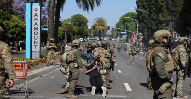 Quente em Los Angeles. Donald Trump envia um guardas nacionais

