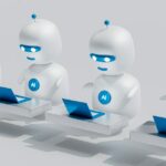 O Reddit é spampado pelos robôs da IA, e é tudo culpa do Reddit | Imagem conceitual de uma fileira de robôs poderosos