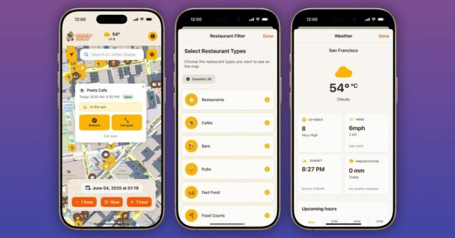 Spotlight of Indie App: "Coffee in the Sun" ajuda você a encontrar um lugar ideal para fora para pendurar

