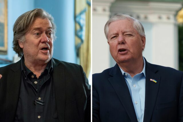 Steve Bannon diz que Lindsey Graham deve ser presa no apoio ucraniano

