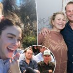 Tatum O'Neal, ex -banda de John McEnroe se reúne no casamento de seu filho Kevin na Califórnia