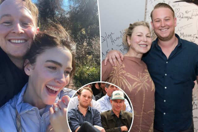 Tatum O'Neal, ex -banda de John McEnroe se reúne no casamento de seu filho Kevin na Califórnia

