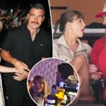 Taylor Swift All Smiles, quando ele apoia Travis Kelce durante o início do campo de treinamento de Nashville