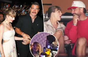 Taylor Swift All Smiles, quando ele apoia Travis Kelce durante o início do campo de treinamento de Nashville Taylor Swift All Smiles, quando ele apoia Travis Kelce durante o início do campo de treinamento de Nashville