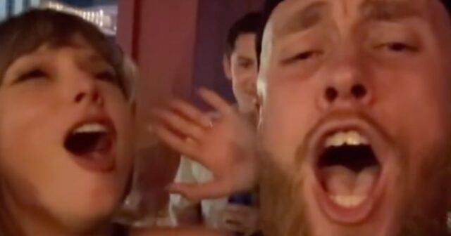 Taylor Swift e Travis Kelce Jam A 'Love Story' com a ala fechada da NFL George Kittle

