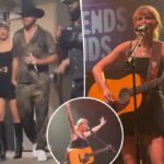 Taylor Swift é vivido pela primeira vez desde que foi recuperado por seus mestres no show de Nashville, liderado por Travis Kelce
