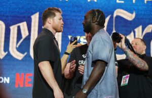 Terence Crawford explica que Canelo Alvarez segue a luta enquanto elogiando a estrela do boxe mexicano Terence Crawford explica que Canelo Alvarez segue a luta enquanto elogiando a estrela do boxe mexicano
