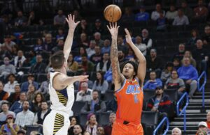 Thunder Reich lida com Jailin Williams, Ajay Mitchell NBA: Indiana Pacers em Oklahoma City Thunder