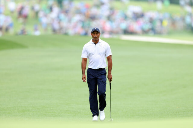 Tiger Woods de volta em Augusta nacional, pela primeira vez pela ferida

