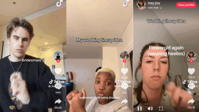 Tiktok está planejando sua entrada de casamento perfeita (e completamente caótica)

