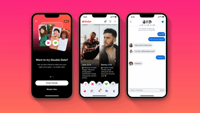 Tinder lança a função de data dupla para varrer com sua melhor amiga

