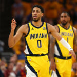 Tíquetos de Pacers Haliburton Haliburton Colli Knicks após a vitória do playoff