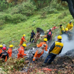 Três famílias de máscaras entre 7 em um acidente de helicóptero