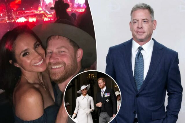 Troy Aikman revela por que ele não fez amizade com os vizinhos reais do príncipe Harry e Meghan Markle

