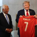 Trump assinou a camisa de Ronaldo Portugal