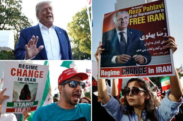Trump diz que não quer mudar o regime no Irã: "caos"

