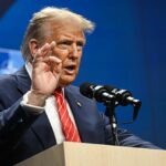 O presidente Donald Trump estava visivelmente frustrado e lutando em seu presságio da OTAN