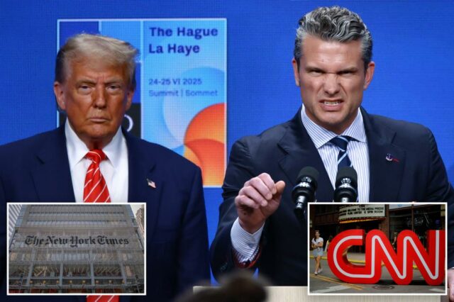 Trump sugere que a CNN, NY Times pode demitir repórteres que escreveram sobre a avaliação da greve de "baixa confiança" do Irã

