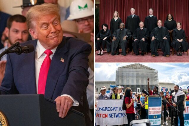 Presidente Trump fala no pódio, reunindo apoio para 