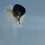 Pelo menos oito pessoas morreram depois que um balão de ar quente explodiu em chamas e se jogou no chão no Brasil (foto)