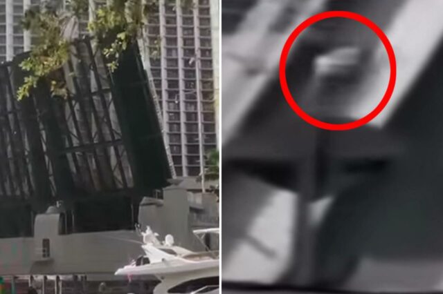 Uma mulher louca seriamente ferida no infortúnio pego de Miami Miru: "Ela acabou de cair"

