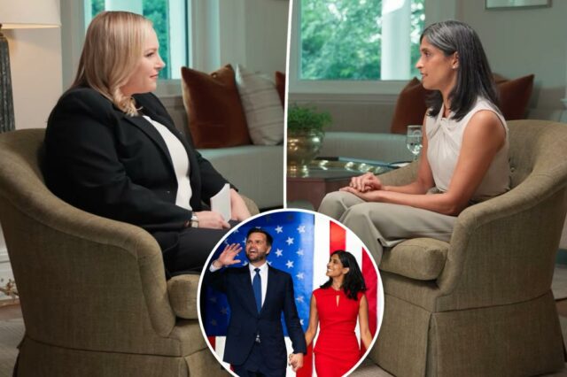 Usha Vance compartilha seus pensamentos sobre se tornar a primeira -dama de Meghan McCain

