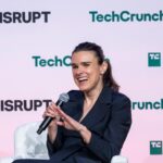 a photo of Christina Cacioppo on stage at TechCrunch Disrupt 2024