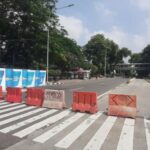 Várias estradas Yakarta fecharam no domingo, 29 de junho de 2025, levam em consideração a rota alternativa