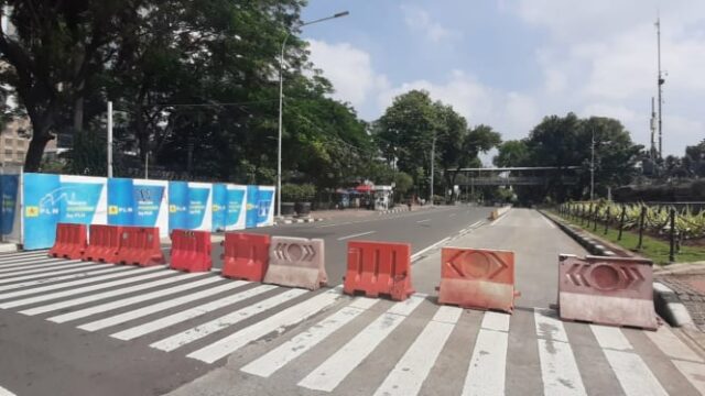 Várias estradas Yakarta fecharam no domingo, 29 de junho de 2025, levam em consideração a rota alternativa


